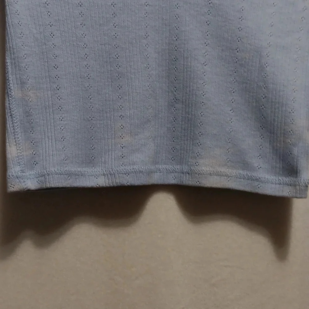 Womens S Aero Pre-shrunk OG Tee Collection Babydoll Baby Blue V Neck Twilight - Picture 4 of 9